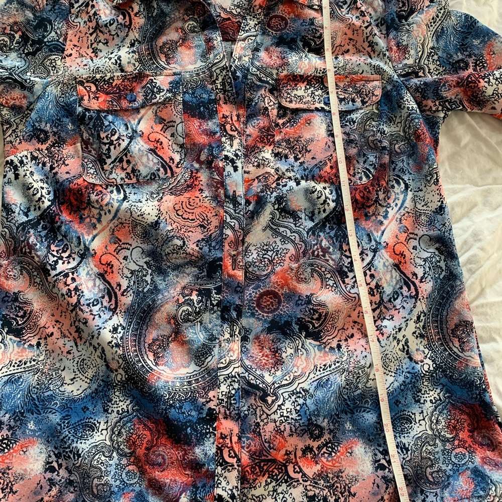 Notations Button Down With Paisley Pattern - Picture 7 of 15